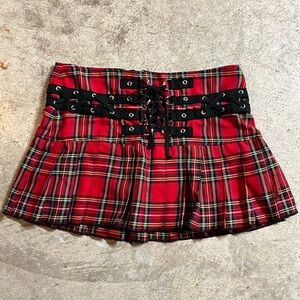 Tripp nyc tartan plaid mini skirt